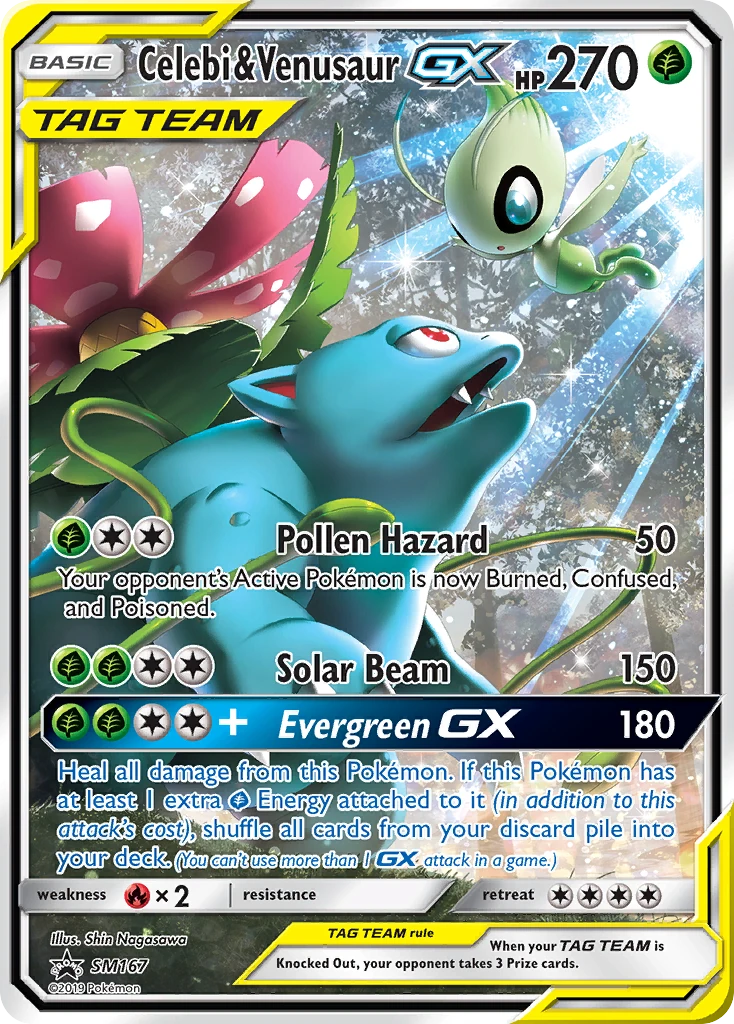 Celebi & Venusaur GX SM167/248