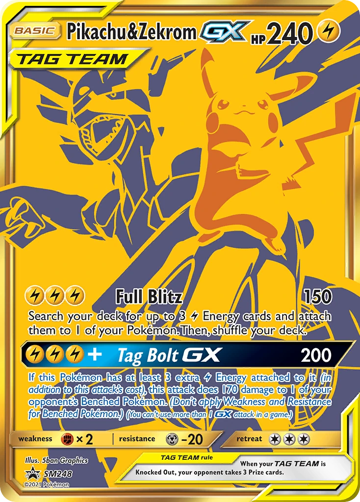 Pikachu & Zekrom GX SM248/248