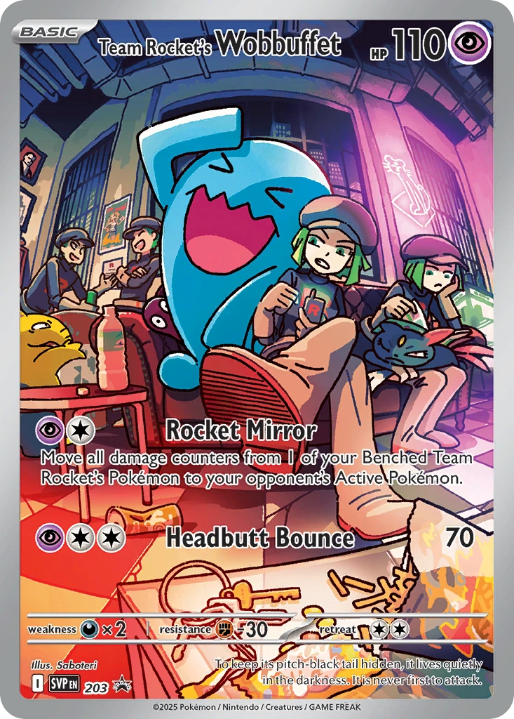 Team Rocket's Wobbuffet 203/225