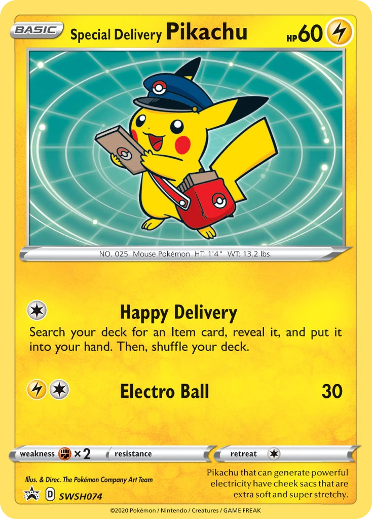 Special Delivery Pikachu SWSH074/307