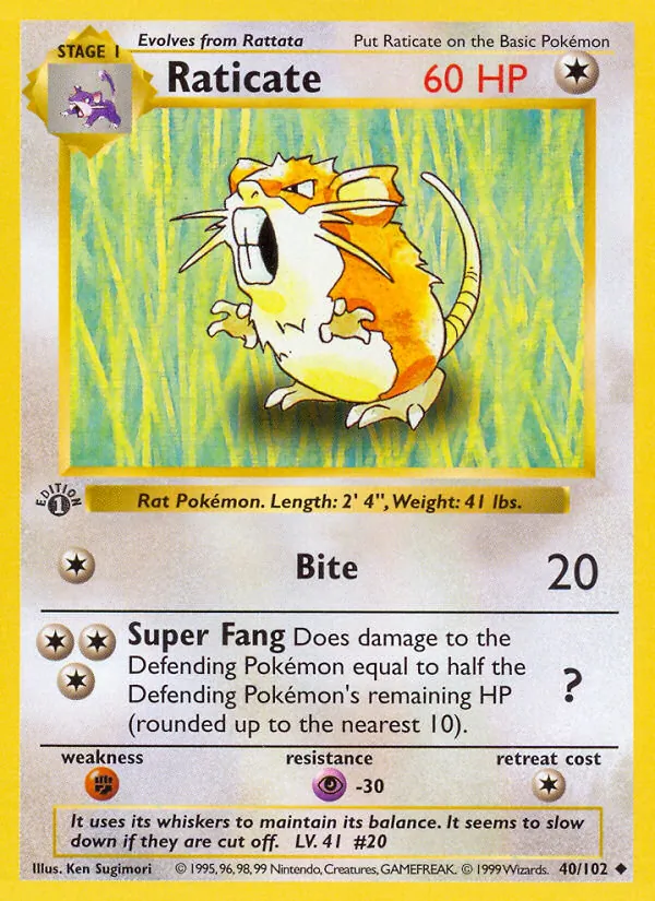 Raticate 40/102