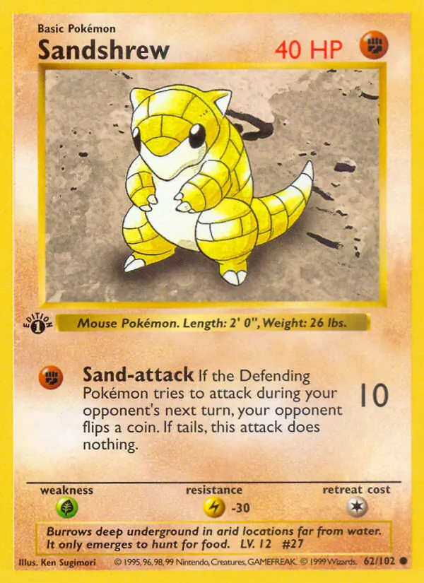 Sandshrew 62/102
