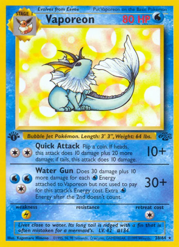 Vaporeon 28/64