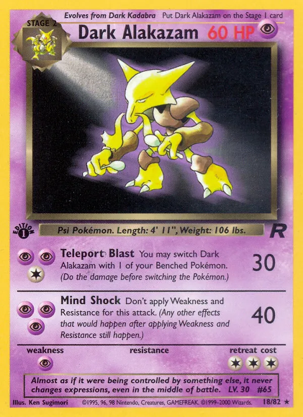 Dark Alakazam 18/82
