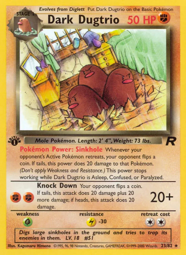 Dark Dugtrio 23/82