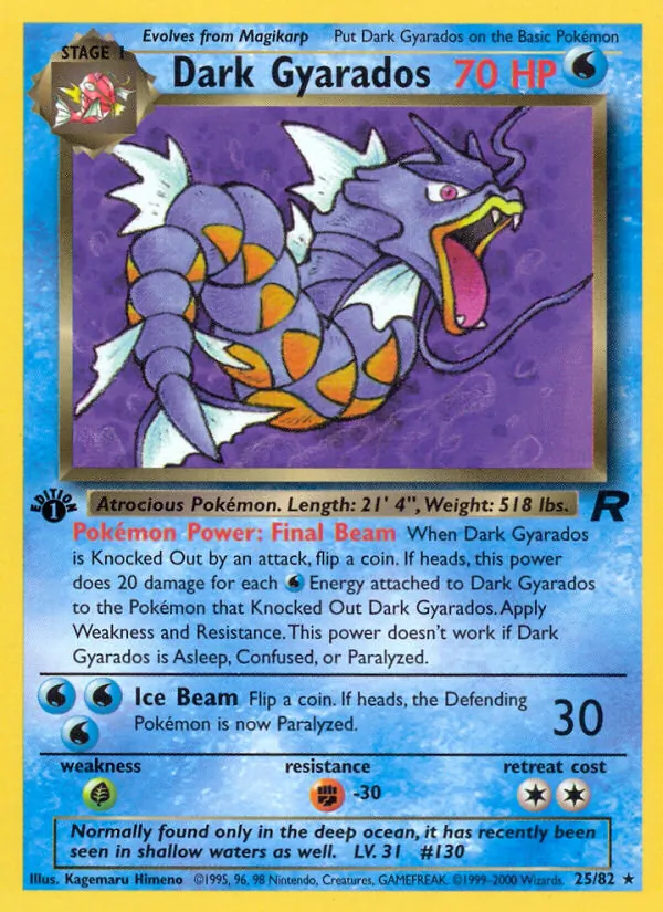Dark Gyarados 25/82