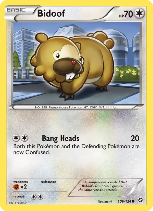 Bidoof 106/124