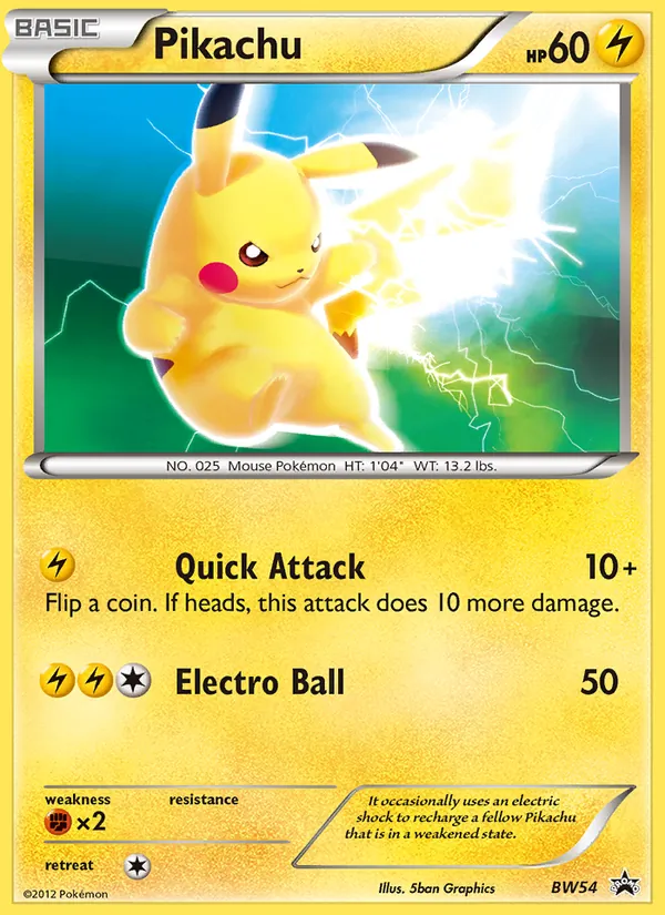 Pikachu BW54/101