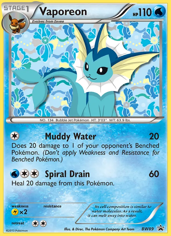 Vaporeon BW89/101