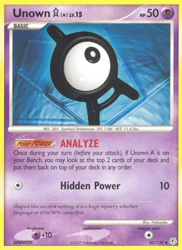 Unown A 65/130