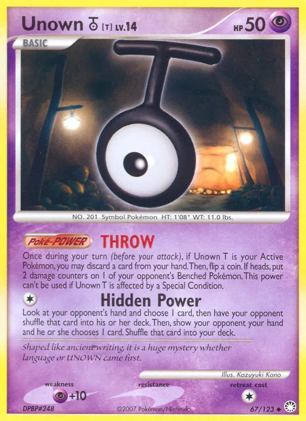 Unown T 67/123