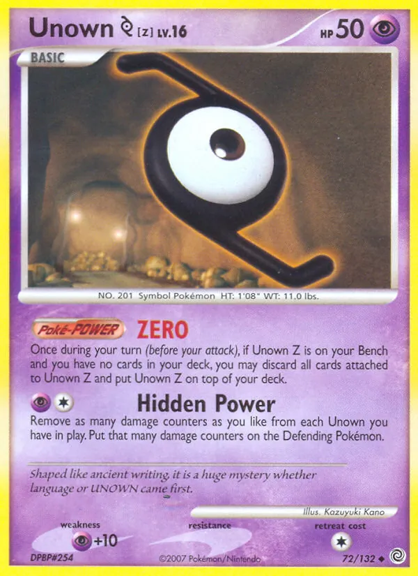 Unown Z 72/132