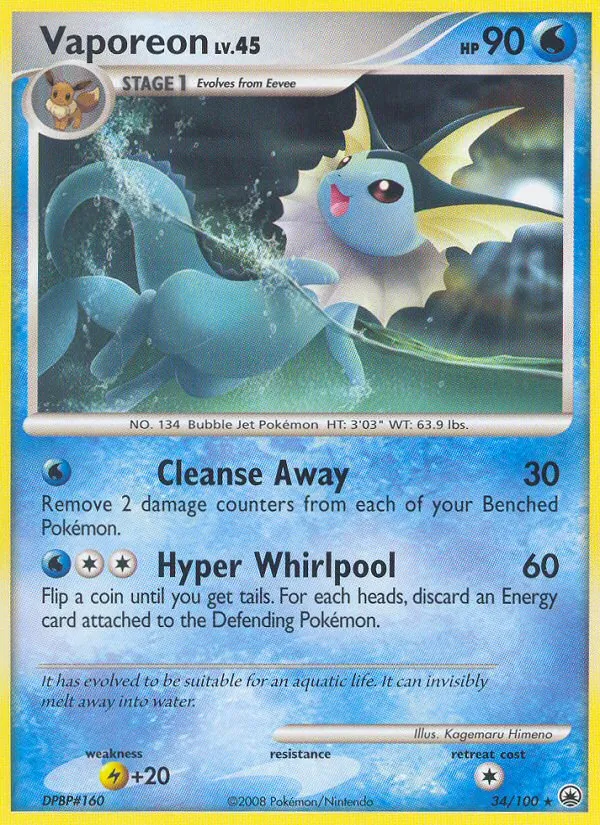 Vaporeon 34/100