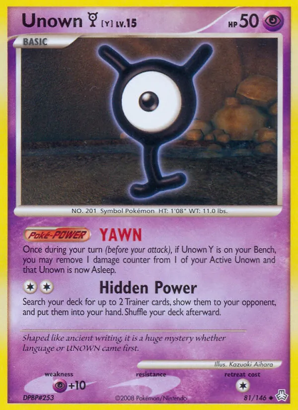 Unown Y 81/146