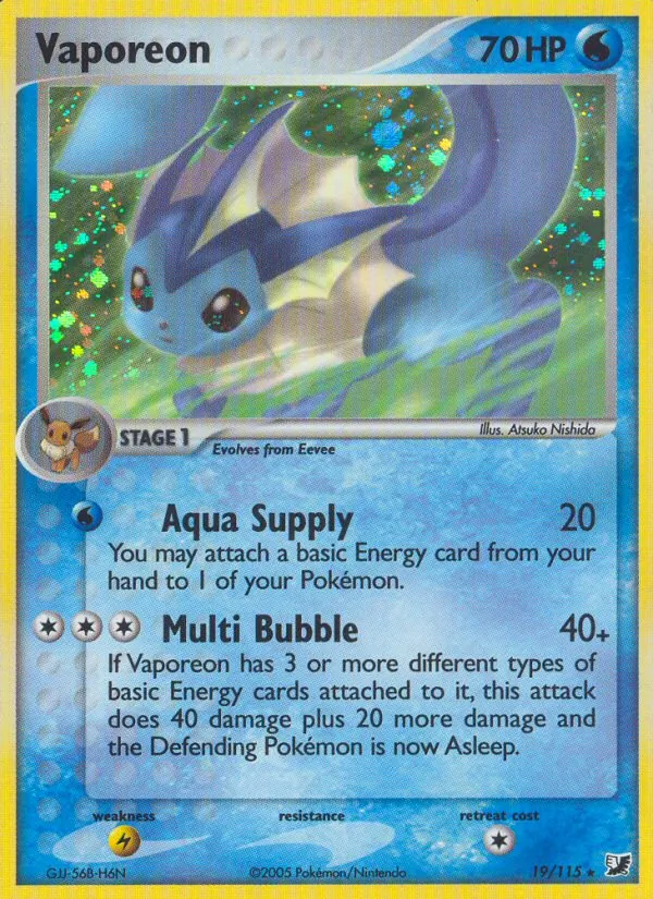 Vaporeon 19/115