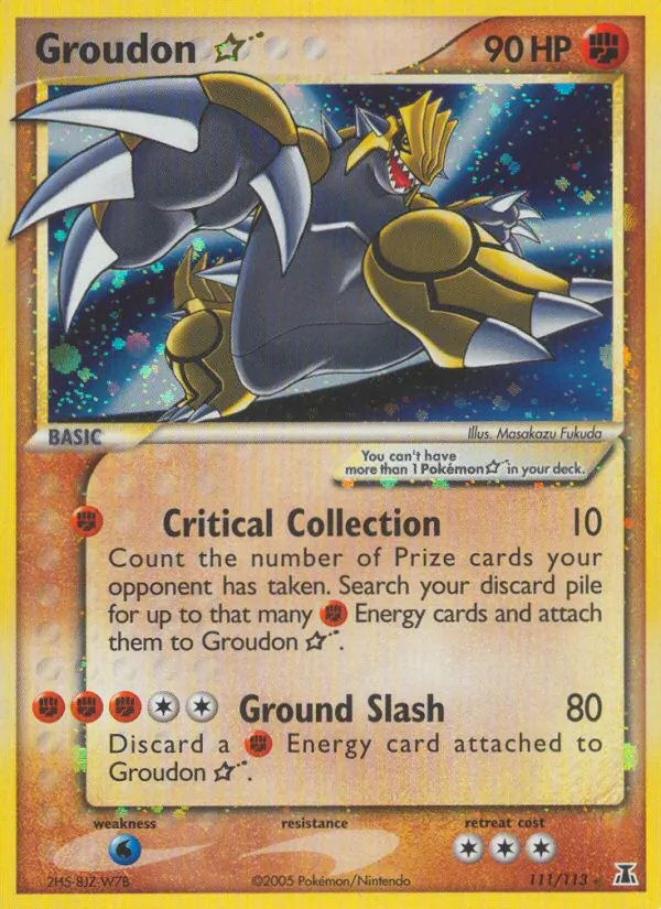 Groudon Star 111/113