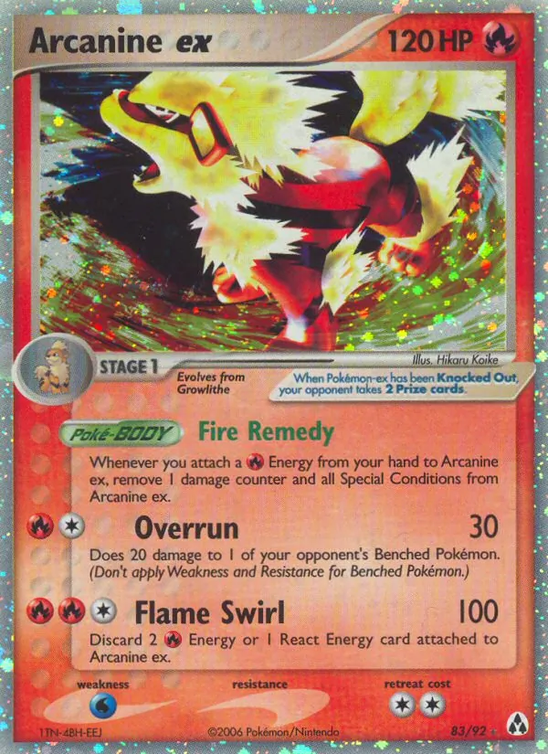Arcanine ex 83/92