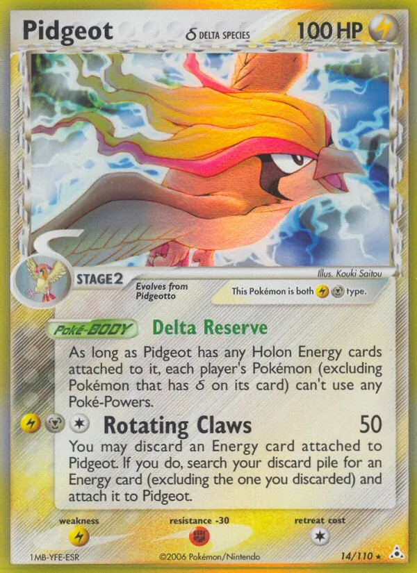 Pidgeot δ 14/110