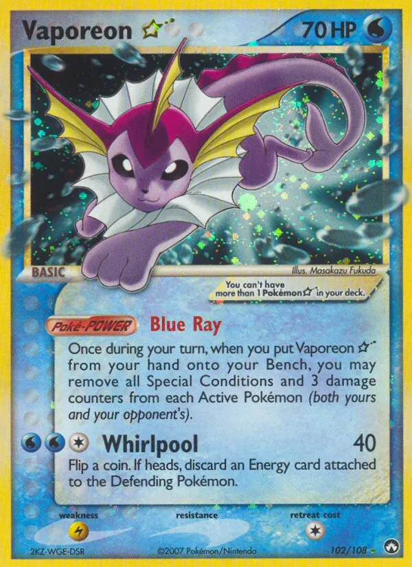 Vaporeon ☆ 102/108
