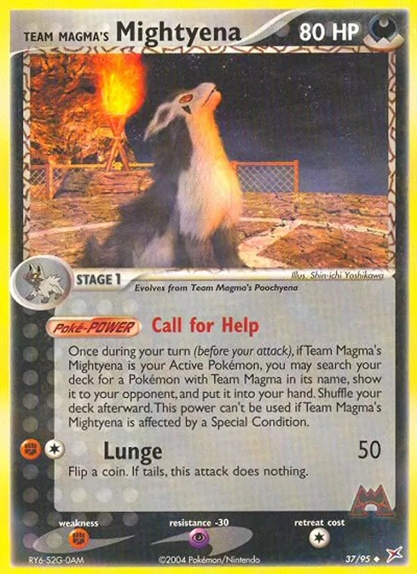 Team Magma's Mightyena 37/95