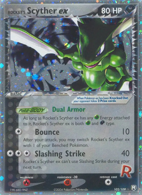 Rocket's Scyther ex 102/109