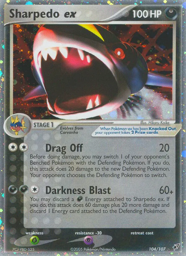 Sharpedo ex 104/107