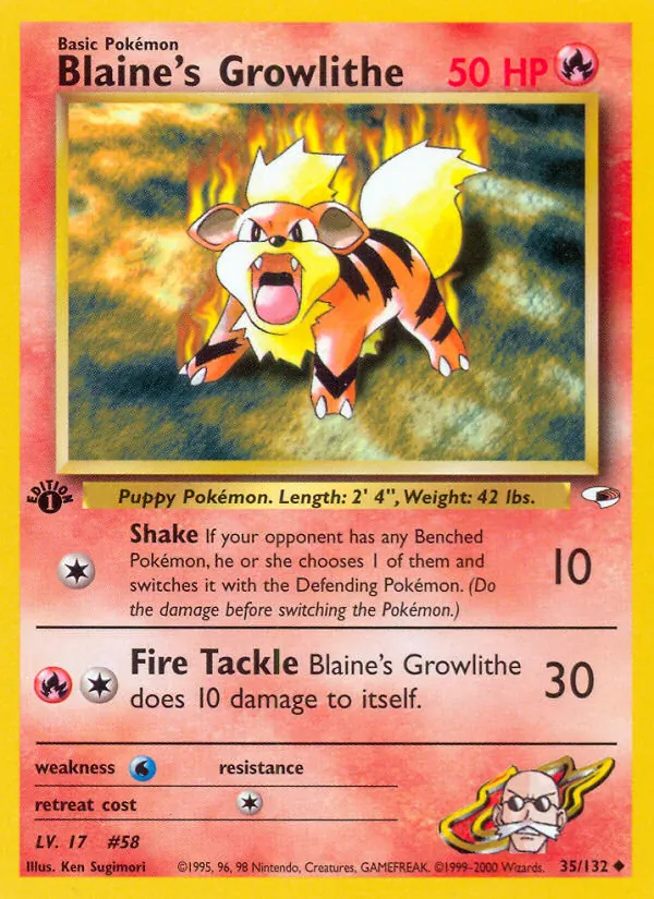 Blaine's Growlithe 35/132