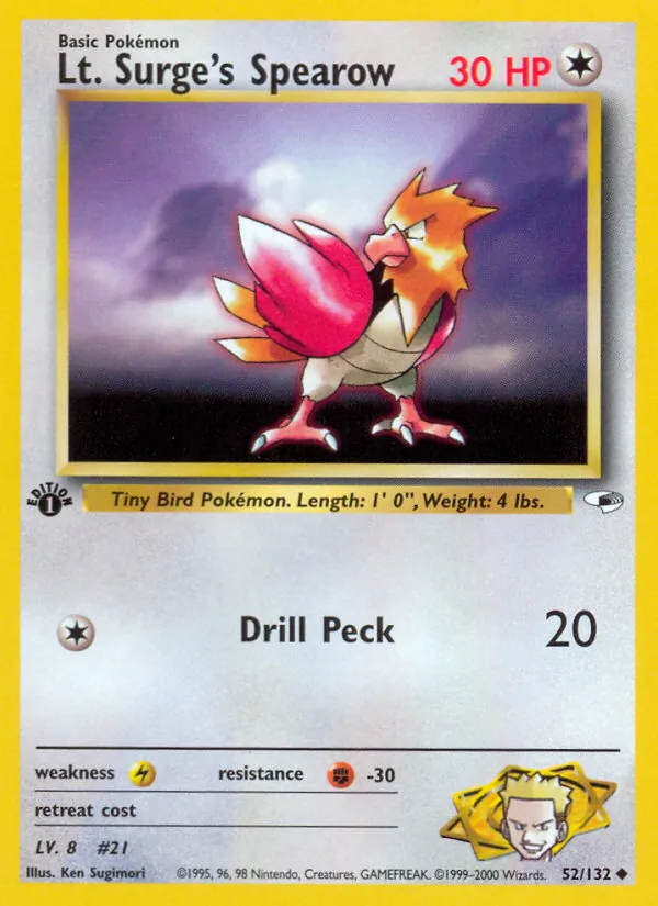 Lt. Surge's Spearow 52/132