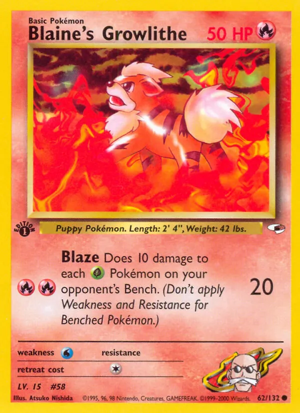 Blaine's Growlithe 62/132