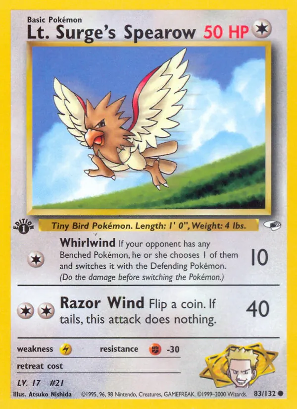 Lt. Surge's Spearow 83/132