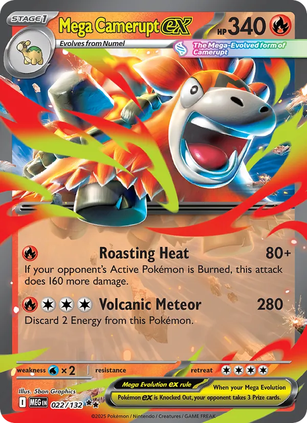 Mega Camerupt ex 022/132