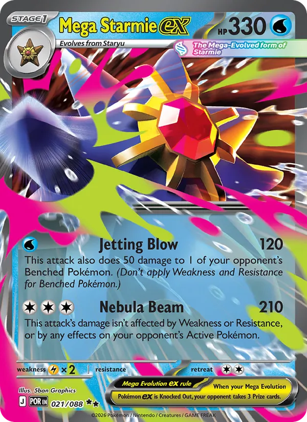 Mega Starmie ex 021/88