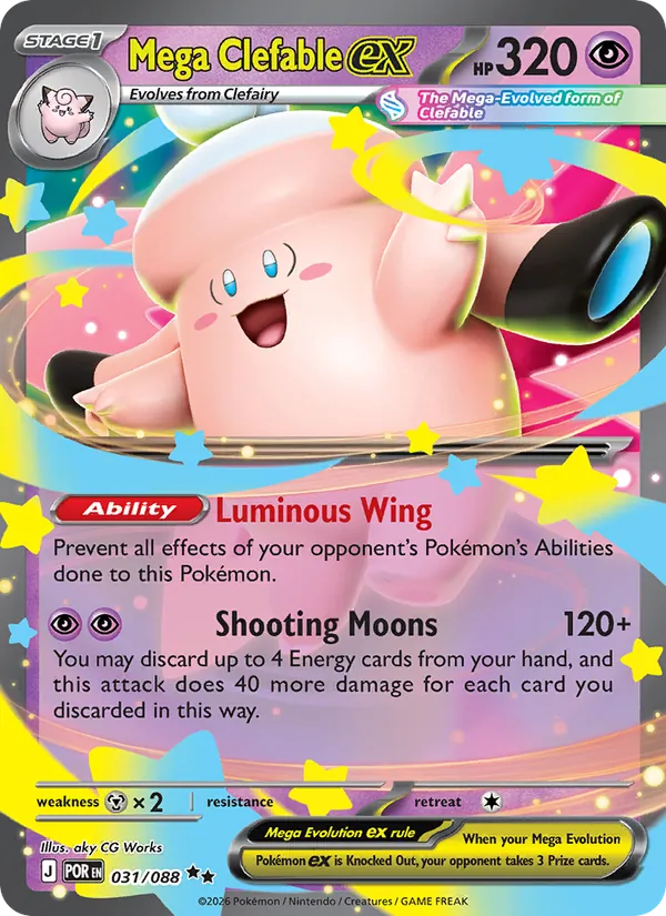 Mega Clefable ex 031/88