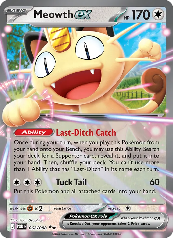 Meowth ex 062/88
