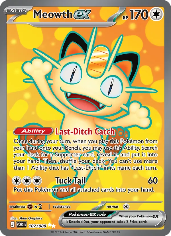 Meowth ex 107/88