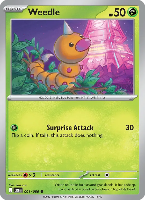 Weedle 001/86
