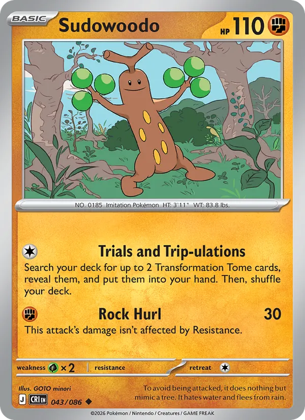 Sudowoodo 043/86