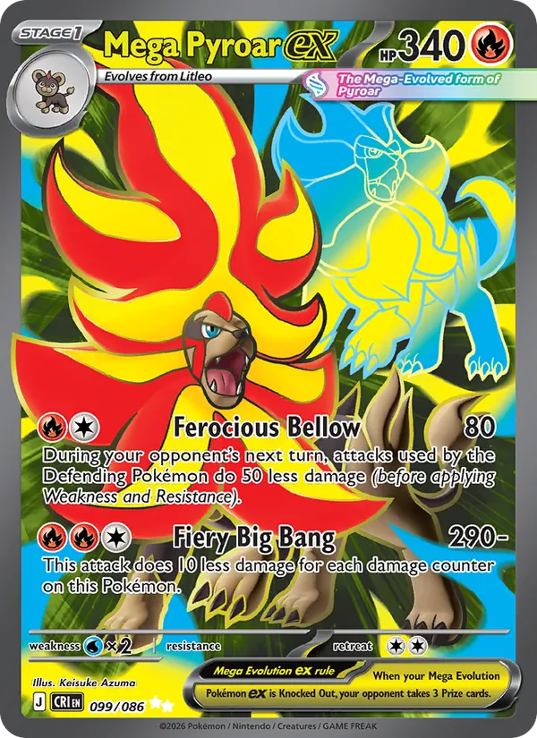 Mega Pyroar ex 099/86