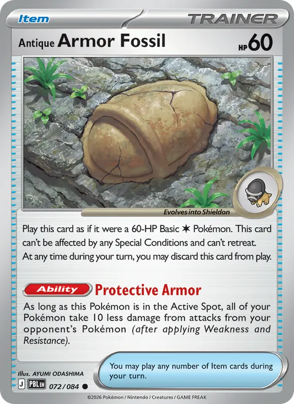 Antique Armor Fossil 072/84