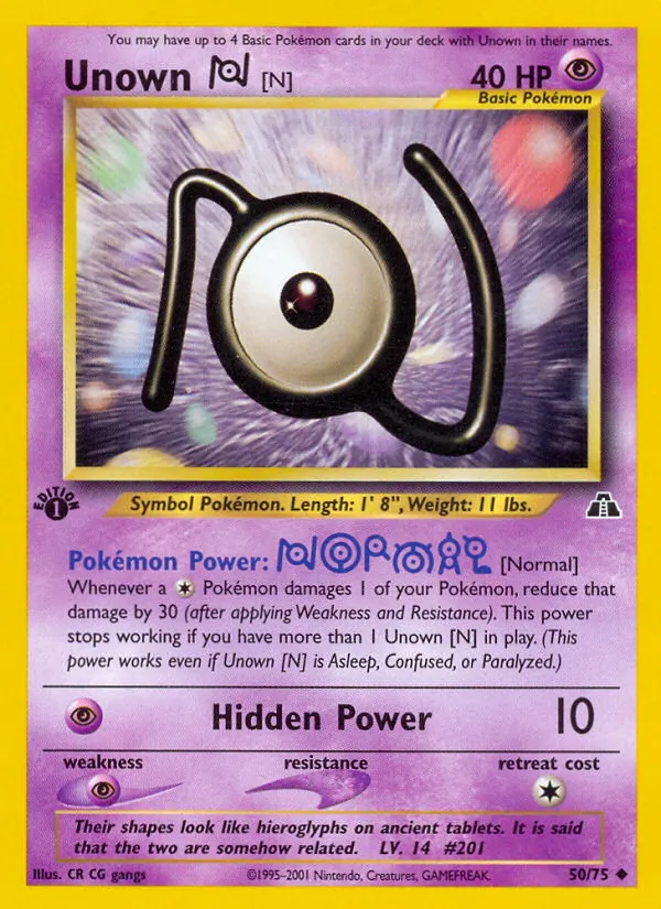 Unown [N] 50/75