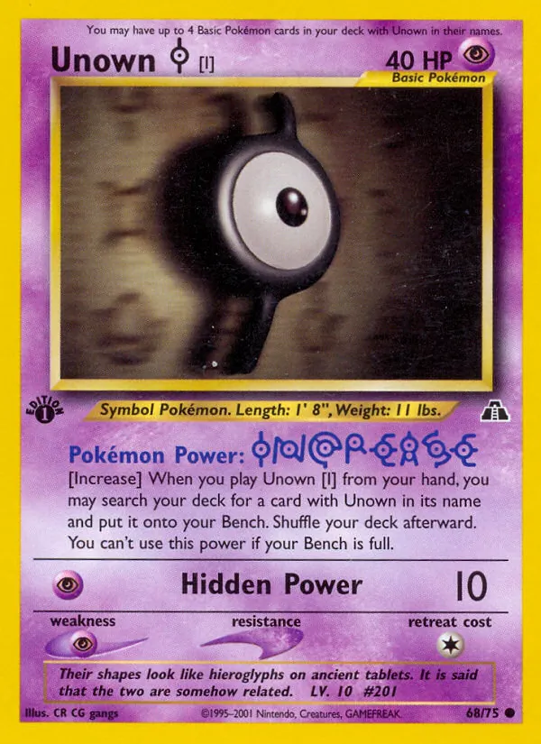 Unown [I] 68/75