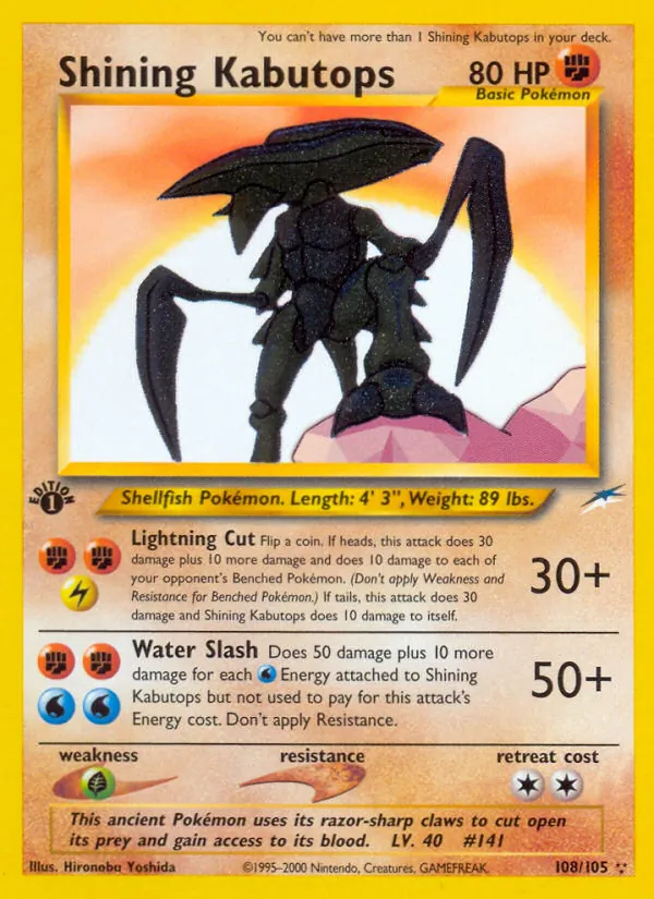 Shining Kabutops 108/105