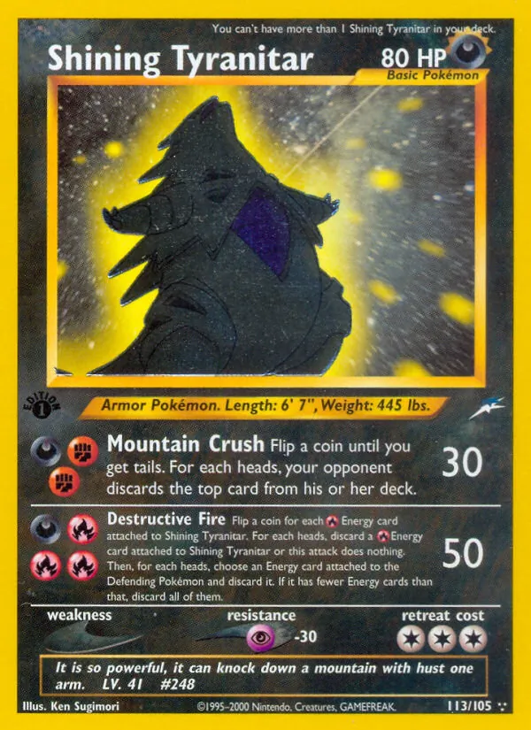Shining Tyranitar 113/105
