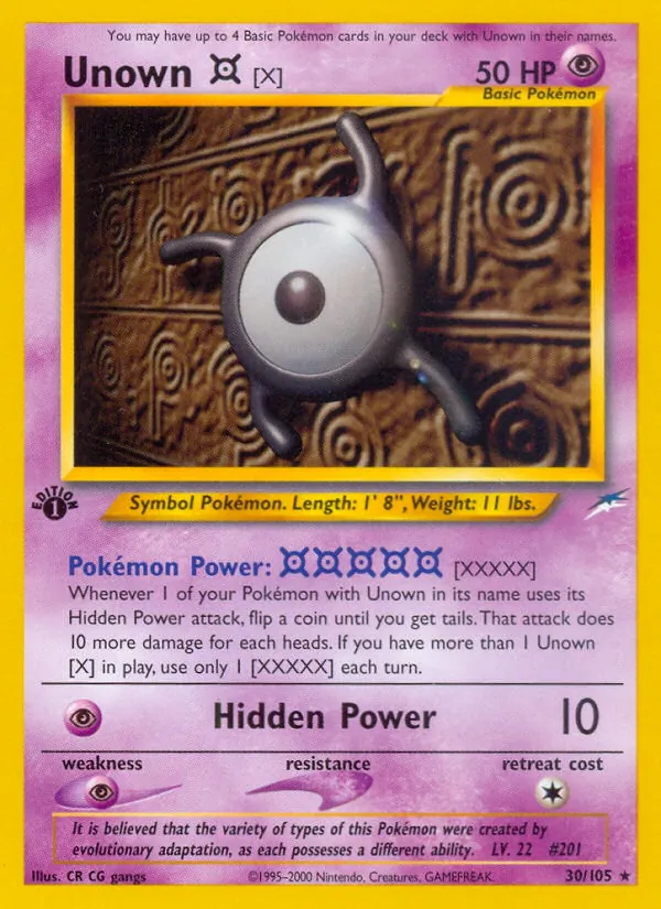 Unown [X] 30/105