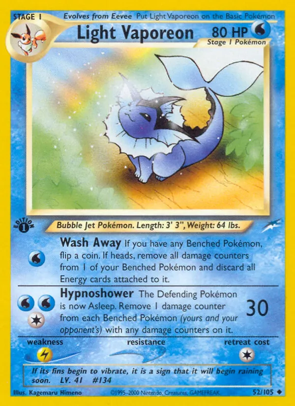 Light Vaporeon 52/105