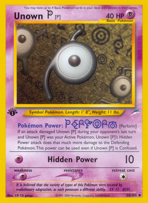 Unown [P] 58/105