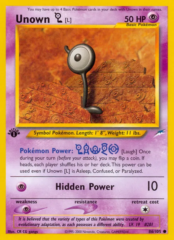 Unown [L] 86/105