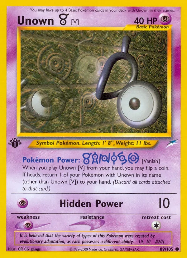 Unown [V] 89/105