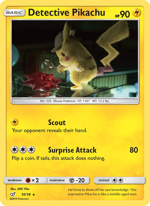 Detective Pikachu 10/18