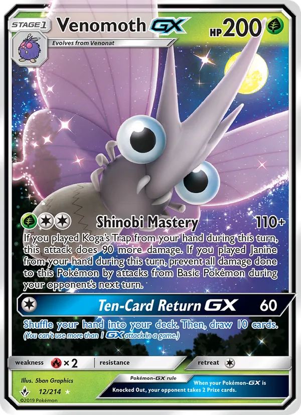 Venomoth GX 12/214